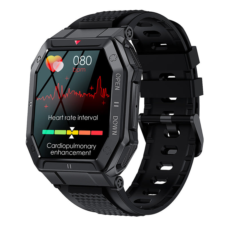 Relógio Inteligente K55 Bluetooth com Monitoramento de Pressão Arterial e Frequência Cardíaca Esportiva