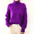 Gola alta com detalhe trançado em cabo da moda