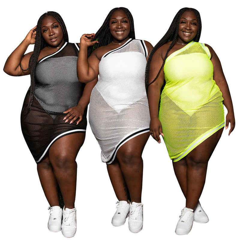 Blusa feminina plus size e vestido de malha em promoção