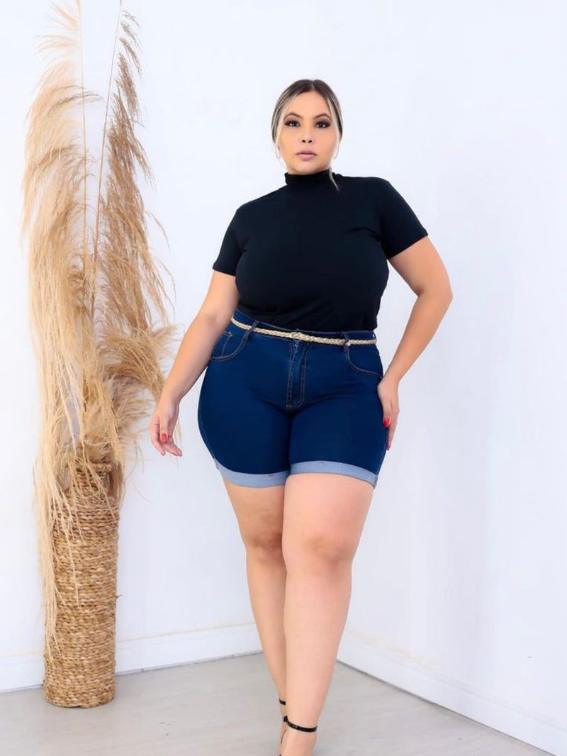 Blusa feminina plus size tshit basica camiseta