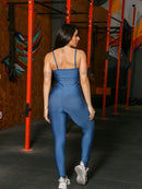 Conjunto Fitness Feminino Top e Calça Sports Treino Perfeito Tecido Premium