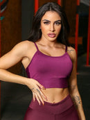 Conjunto Fitness Feminino Top e Calça Sports Treino Perfeito Tecido Premium