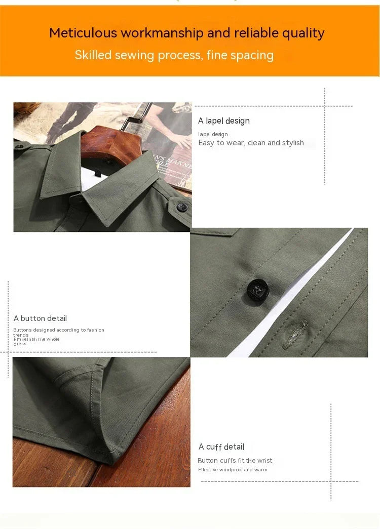 Camisa casual plus size de algodão puro para todos os gostos masculina