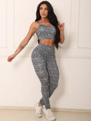 Conjunto Fitness Feminino Top e Calça Sports Treino Perfeito Tecido Premium