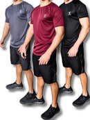 Kit 3 Camiseta Masculina Dry Fit Academia Treino Corrida Ciclismo Básica Blusa Lisa Camisa Malhar Dia A Dia