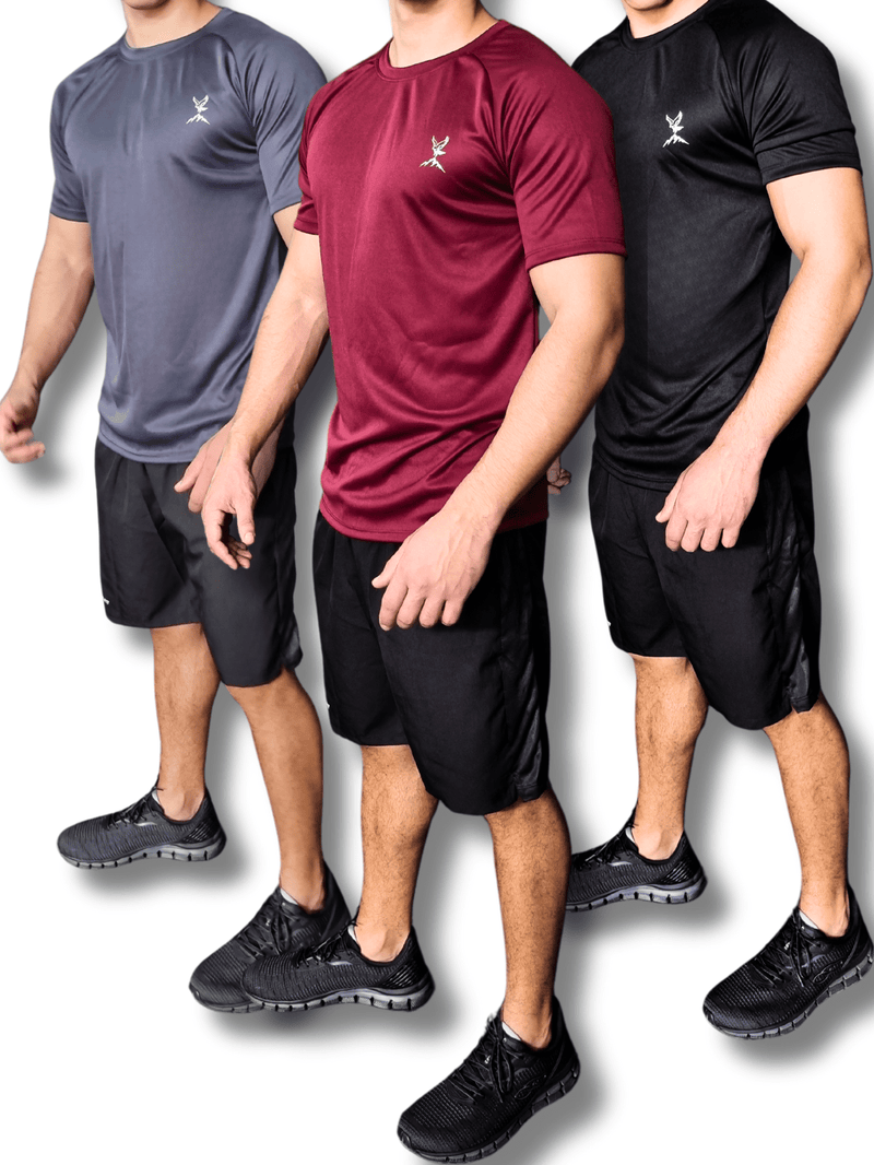 Kit 3 Camiseta Masculina Dry Fit Academia Treino Corrida Ciclismo Básica Blusa Lisa Camisa Malhar Dia A Dia