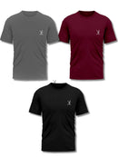 Kit 3 Camiseta Masculina Dry Fit Academia Treino Corrida Ciclismo Básica Blusa Lisa Camisa Malhar Dia A Dia