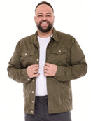 Jaqueta Verde Escuro Sarja Masculino Plus Size Alleppo Jeans