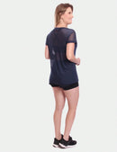 Stel van 2 kortmoubloese, tulebloes, deursigtige hemp, oefensessie, gimnasium, fiksheid