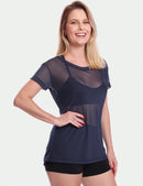 Stel van 2 kortmoubloese, tulebloes, deursigtige hemp, oefensessie, gimnasium, fiksheid