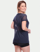 Stel van 2 kortmoubloese, tulebloes, deursigtige hemp, oefensessie, gimnasium, fiksheid