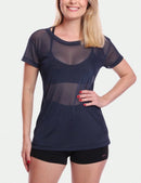 Stel van 2 kortmoubloese, tulebloes, deursigtige hemp, oefensessie, gimnasium, fiksheid