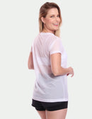 Stel van 2 kortmoubloese, tulebloes, deursigtige hemp, oefensessie, gimnasium, fiksheid