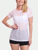 Stel van 2 kortmoubloese, tulebloes, deursigtige hemp, oefensessie, gimnasium, fiksheid