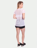 Stel van 2 kortmoubloese, tulebloes, deursigtige hemp, oefensessie, gimnasium, fiksheid