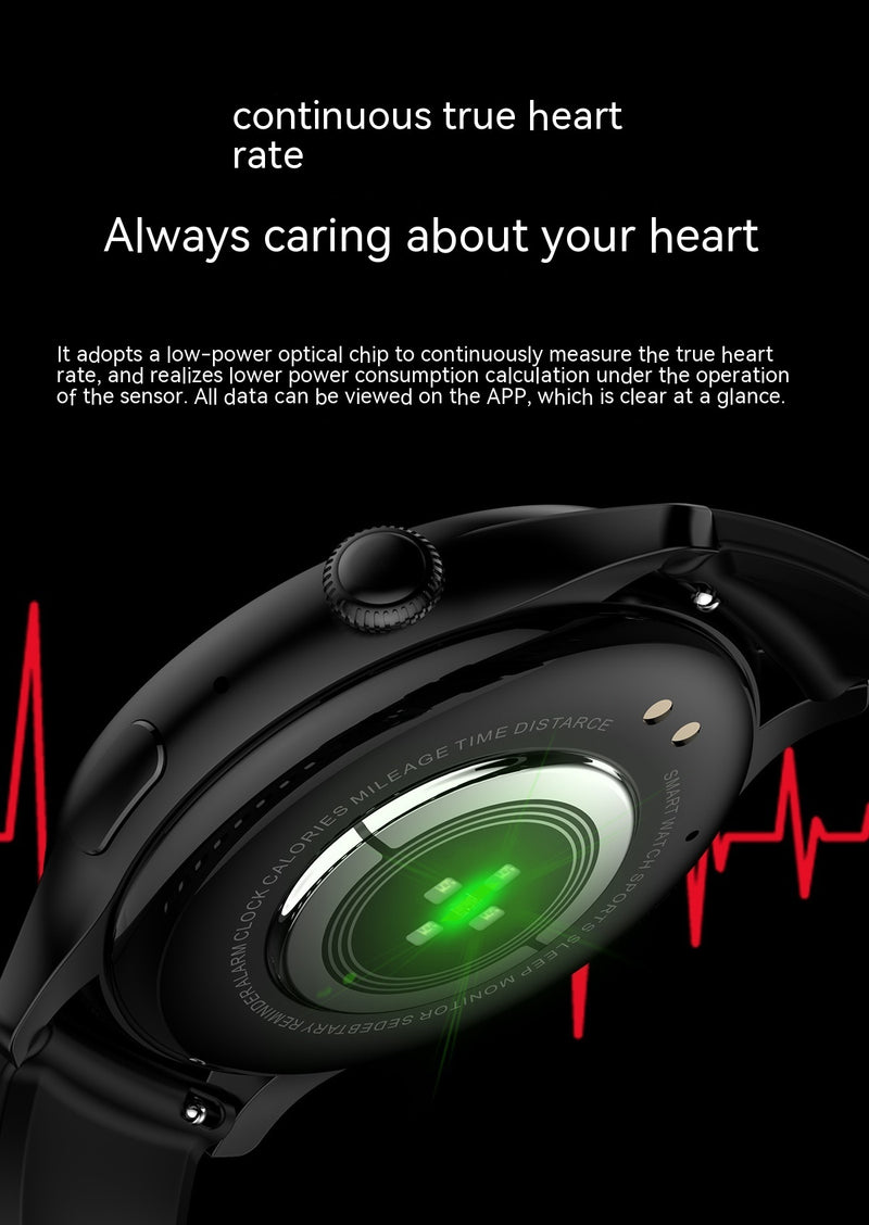 Relógio inteligente com suporte para NFC, Bluetooth, chamadas, pressão arterial, relógio esportivo