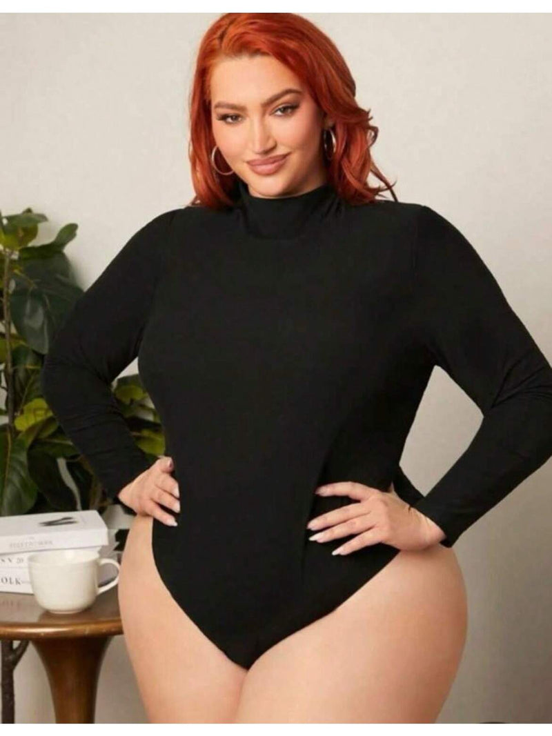 Body Feminino Plus Size Modelo Gringa Tecido Suplex Modelagem perfeita