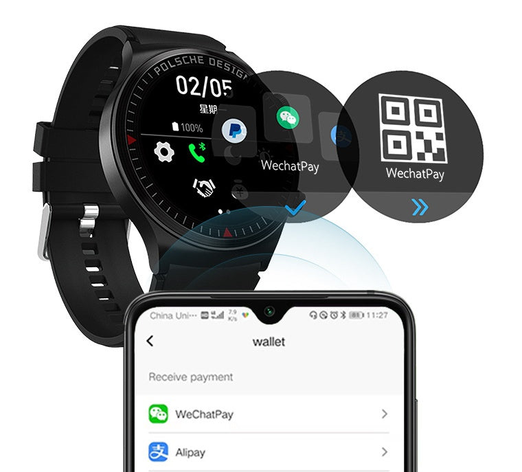 Tela Bluetooth Talk Relógio Esportivo Inteligente Frequência Cardíaca Pressão Oxigênio no Sangue