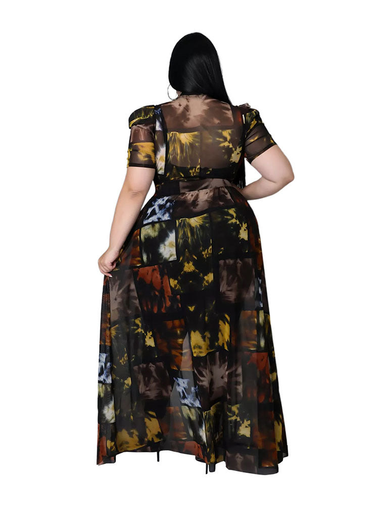 Vestido longo com botões e camisa, feminino, tamanho grande, roupa para clube, clima ameno