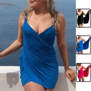 Maiô feminino plus size de cor sólida com costas nuas