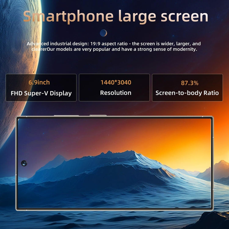 Celular S25 Ultra 5G desbloqueado, smartphone com caneta ótica, Android 15.0