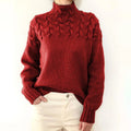 Gola alta com detalhe trançado em cabo da moda