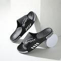 Chinelos masculinos casuais de PVC para o verão - antiderrapantes, sola resistente ao desgaste, sandálias confortáveis para uso interno e externo, calçados para atividades ao ar livre | Sapatos casuais de PVC | Sandálias com cabedal de PVC
