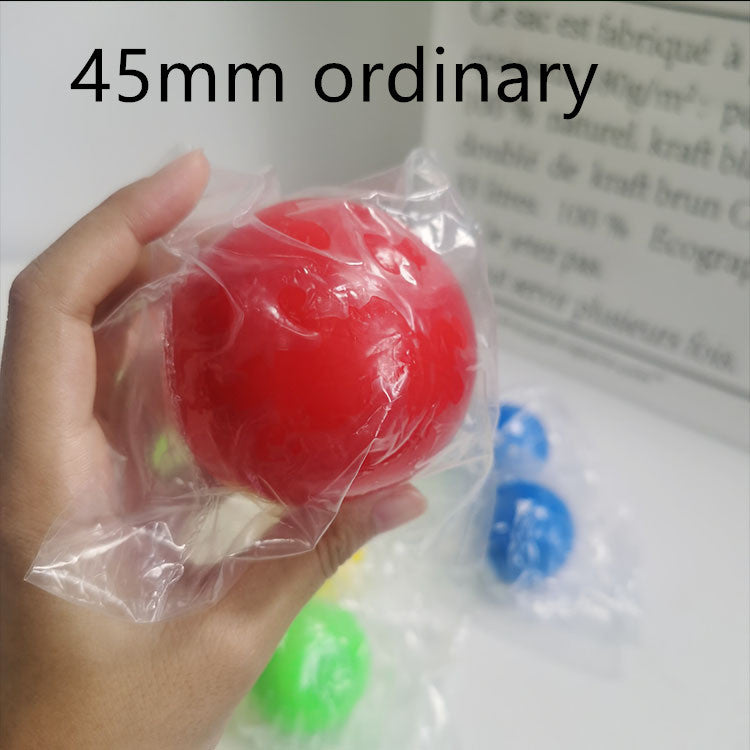 Bola de parede adesiva para alívio do estresse, bola de squash pegajosa