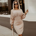 Vestido Slim Fit Slim Slim Temperamento Plus Size