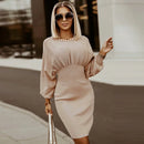 Vestido Slim Fit Slim Slim Temperamento Plus Size