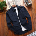 Camisa casual plus size de algodão puro para todos os gostos masculina