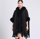 Casaco xadrez oversized com cashmere e malha