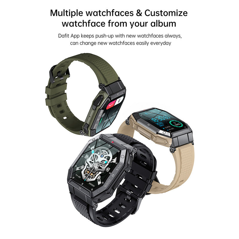 Relógio Inteligente K55 Bluetooth com Monitoramento de Pressão Arterial e Frequência Cardíaca Esportiva