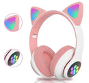 Fone de Ouvido Bluetooth Infantil Orelha de Gatinho