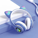 Fone de Ouvido Bluetooth Infantil Orelha de Gatinho