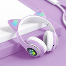 Fone de Ouvido Bluetooth Infantil Orelha de Gatinho