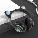 Fone de Ouvido Bluetooth Infantil Orelha de Gatinho
