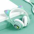 Fone de Ouvido Bluetooth Infantil Orelha de Gatinho