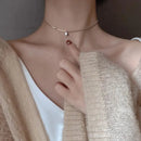 Ketting met letterhanger in 925 sterling silwer.