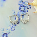 anéis de nariz de cristal indiano para mulheres opala pedra septo piercing aço cirúrgico