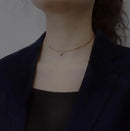 Ketting met letterhanger in 925 sterling silwer.