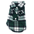 Roupas para animais de estimação camisa do cão verão para pequenos cães médios gato estilo britânico xadrez roupas respirável moda filhote de cachorro chihuahua camiseta