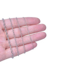Correntes longas de aço inoxidável de 40-90 cm para mulheres e homens, corrente cruzada ao redor do pescoço, descobertas de joias faça você mesmo, colar, pulseiras, componentes