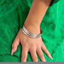 Ingemark 3Pcs/Set Punk Round Brilhante Fechado Pulseiras para Mulheres Vintage Temperamento Fino Corrente Pulseiras Casal Jóias Steampunk