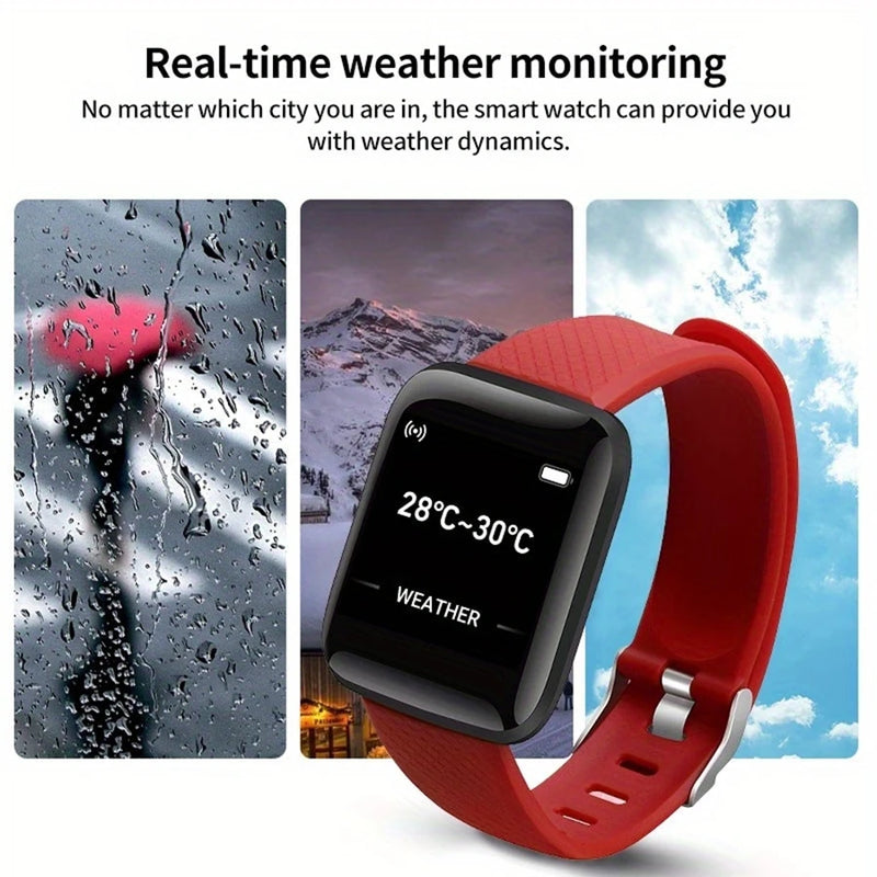 Relógio inteligente 116plus d13 y68 esporte pulseira correndo monitor de fitness pista freqüência cardíaca mensagem lembrar homem smartwatch mulher relógio