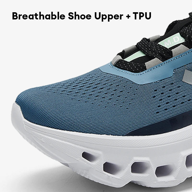Amortecimento masculino tênis de corrida leve atlético casual masculino antiderrapante sapatos esportivos ao ar livre viagem sapatos de caminhada