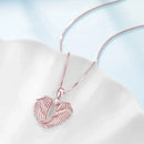 Colar de asas de anjo, colar com pingente de asas de anjo da guarda, colar de pedra de nascimento para mulheres, meninas, joias de natal, presentes
