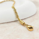 SUNIBI 2/3/4/5MM Rope Chain Necklace Stainless Steel Never Fade Waterproof Choker Men Women Jewelry Gold Color Chains Gif