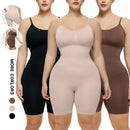 Body modelador feminino de corpo inteiro para controle da barriga, modelador de cintura firme sem costura, modelador corporal