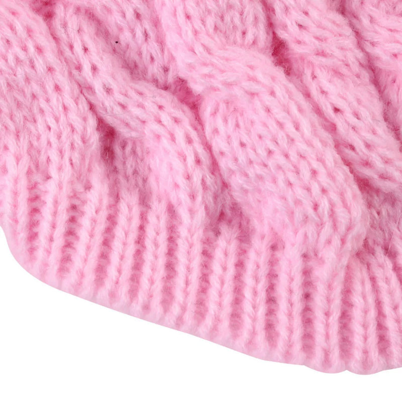 Novo Pet Pequeno Pet Dog Roupas Camisola Moda Outono Inverno Sólidos Fried Dough Twists Tricô Quente Conforto Vestuário